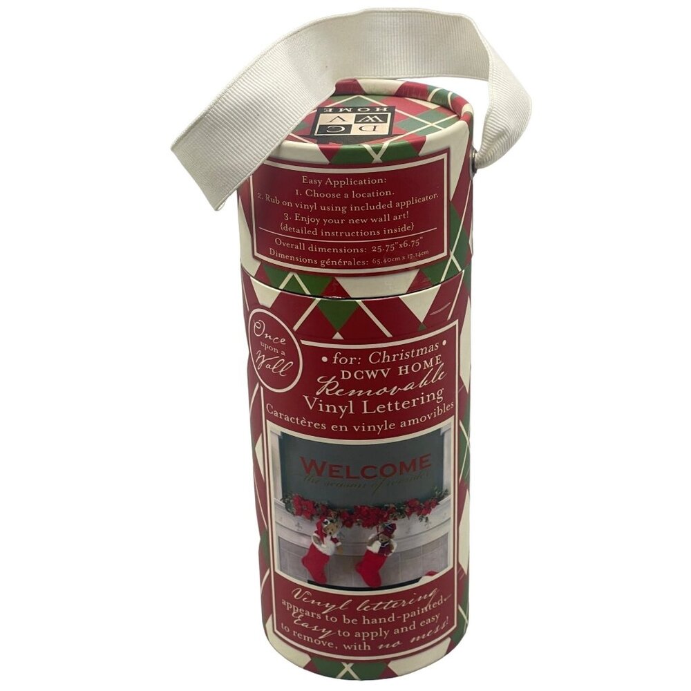 dcwv home welcome the season of wonder vinyl lettering decor Christmas READ used